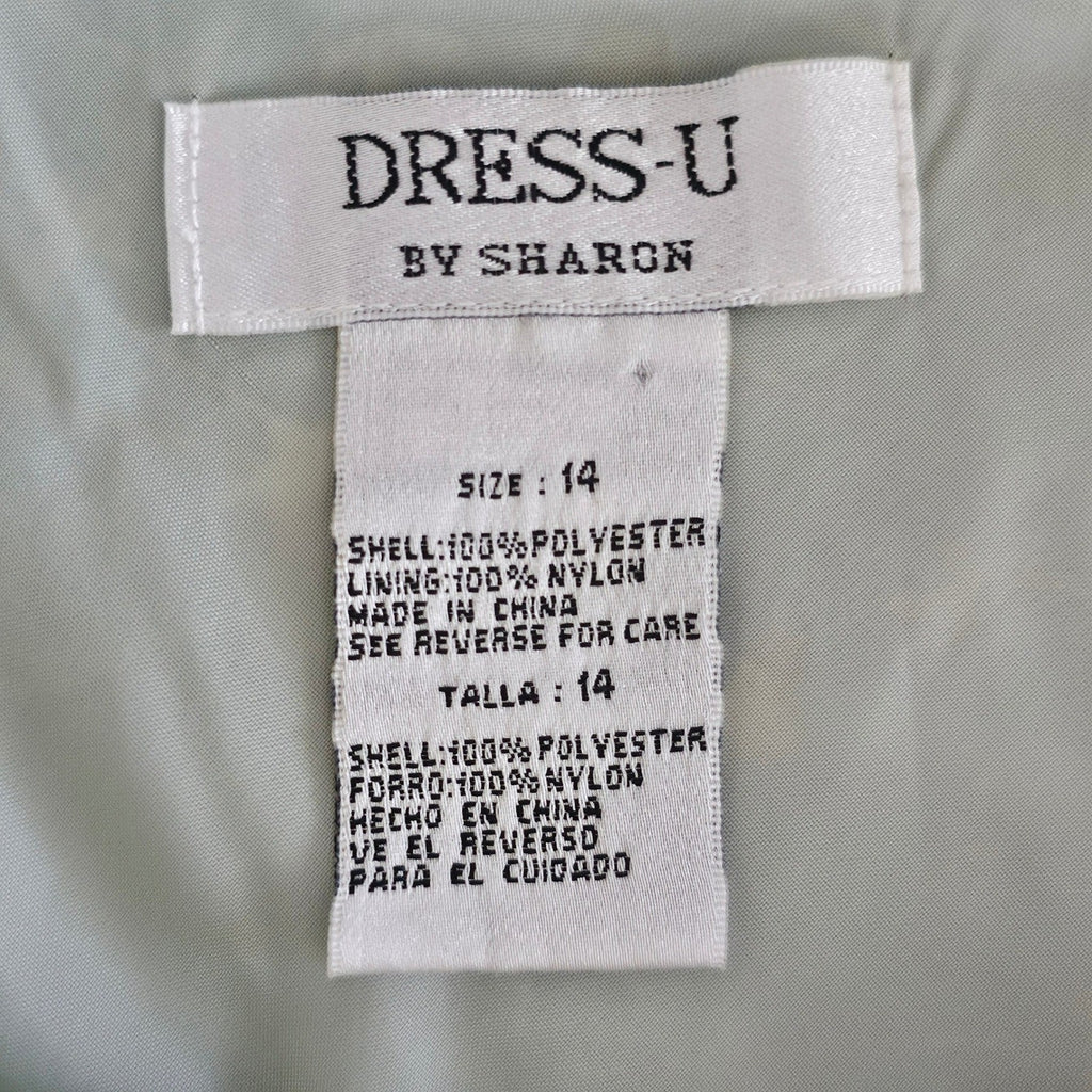 Vintage Y2K Sage Green Tiered Two Piece Skirt Set Size 14