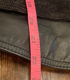 Global Identity GIII Vintage Leather Jacket, Puff shoulders, fitted waist SZ M