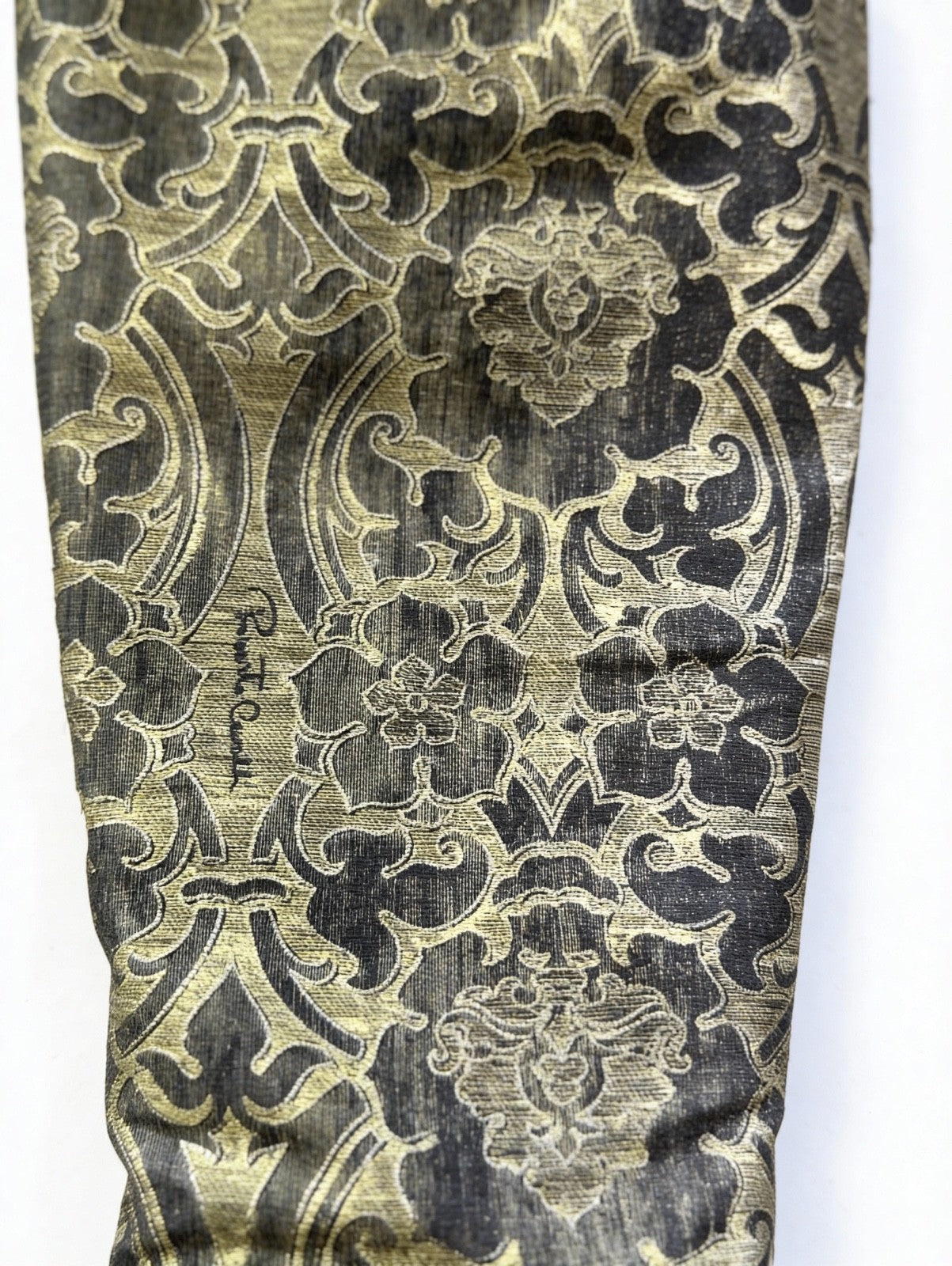 Vintage Roberto Cavalli Early-2000s Gold Baroque Brocade Boots
