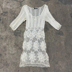 Y2K Vintage Morgan de Toi Crochet "Spider Web" Dress