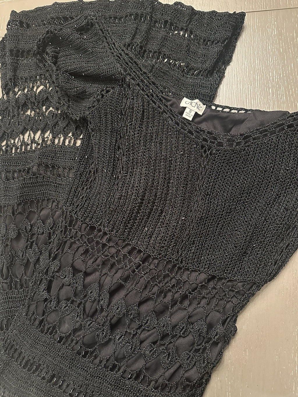 Vintage Knit And Beaded Cache Dress