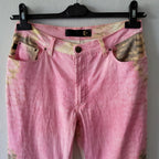 Roberto Cavalli vintage y2k abstract python print jeans