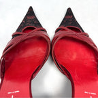 Casadei Y2K Leather Pointed Toe Stiletto Pumps Red Size 9