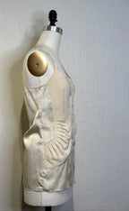 Balenciaga Silk by NICOLAS GHESQUIERE Cream Tank Blouse FR36 S , Vintage 2009