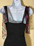 Vintage Floral Embellished Lace Dress