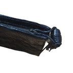 Nancy Gonzalez Black Slim Envelope Clutch Pouch Evening Bag Tassel Zip Crocodile
