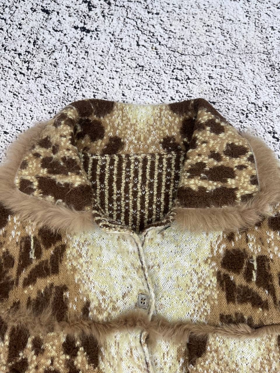 Vintage Leopard Mohair Animal Wool Jacket Blazer Glamour