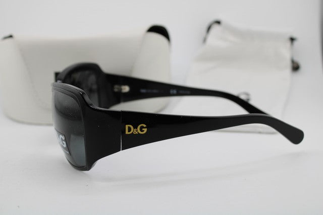 NEW DOLCE & GABBANA D&G 3048 501/87 BLACK VINTAGE AUTHENTIC SUNGLASSES 59-16