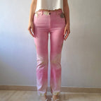 Roberto Cavalli vintage y2k abstract python print jeans