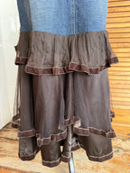 Lululemon Denim Fur Top and Skirt Set Size 3