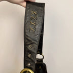 Francesco Biasia Suede Leather Patchwork Hobo Bag