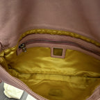 Fendi Pink Shoulder Bag Silver Logo Hardware Dust Bag