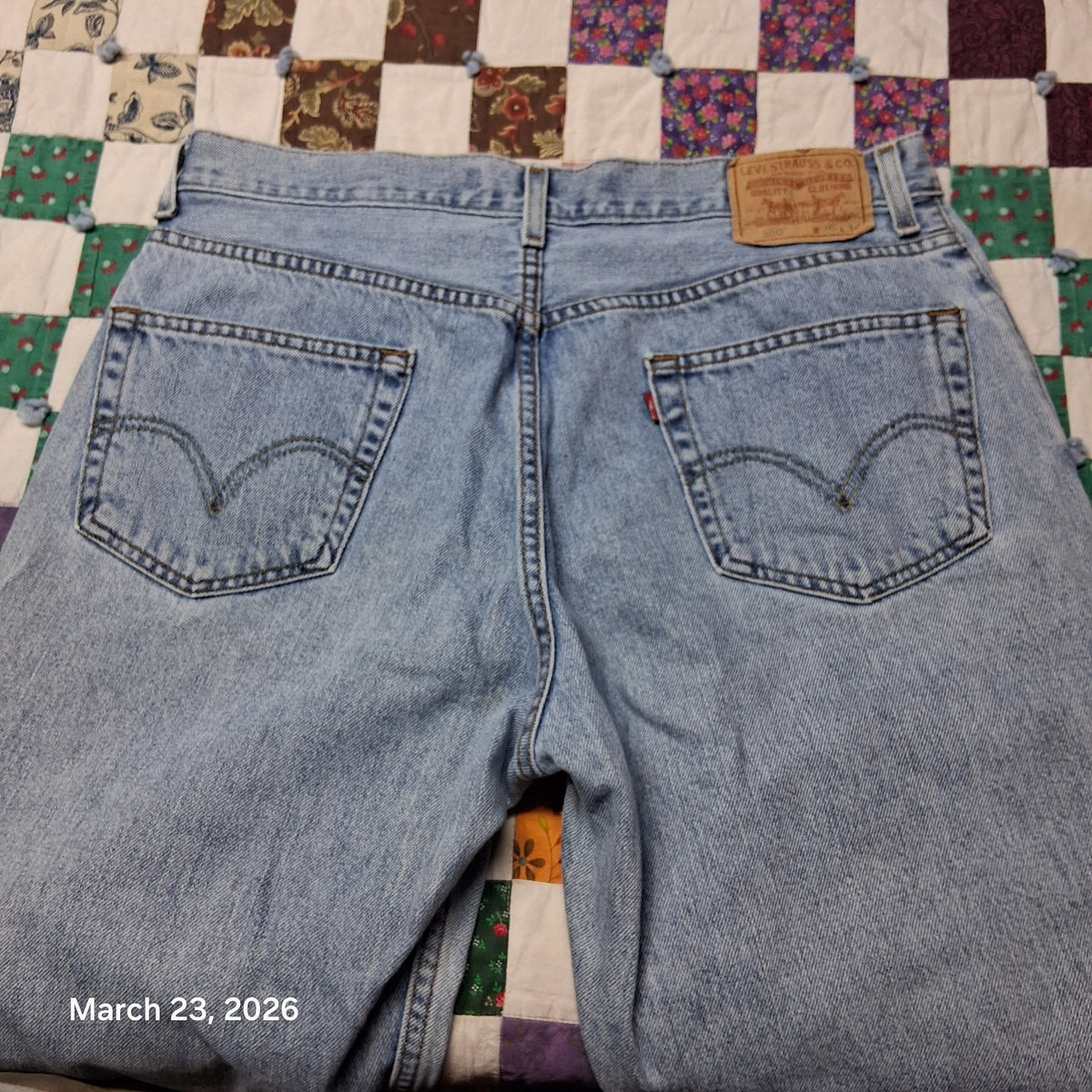 Levi's 2004 550 Relaxed Fit Jeans Blue Size 36x34