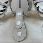 Chloe Silverado White Leather Bag Vintage Early 2000s Large Satchel Tote