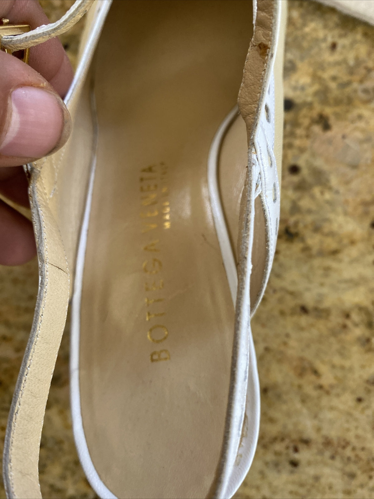 Ladies Vintage Bottega Veneta Sling Back Shoe 7