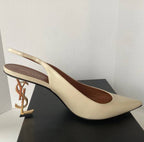 SAINT LAURENT YSL OPYUM SLINGBACK 85 PUMPS SZ 41