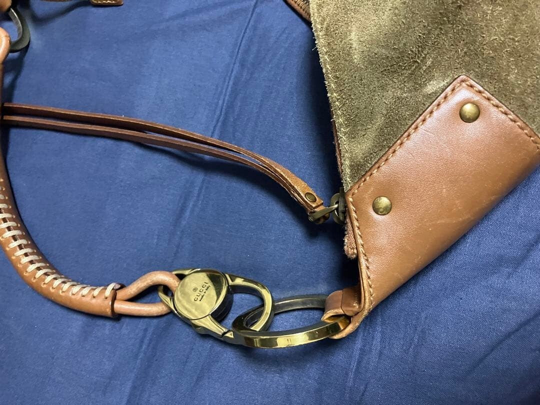 Gucci Brown Suede Hobo Bag