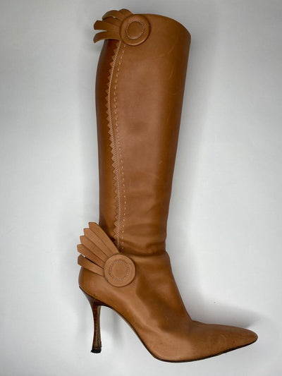 Vintage Manolo Blahnik Stiletto Boots Circa 2007
