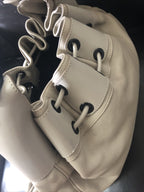 100% Authentic Burberry Leather Prorsum Large Warrior light taupe Hobo Bag