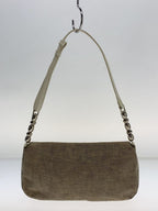 DIOR Malice Pearl Beige Khaki Canvas Shoulder Bag