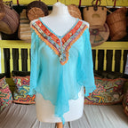 LM Lulu Paris Boho Beaded Silk Cami Top Size M