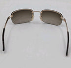 Vintage Burberry B8926/S Rimless Sunglasses Brown Gradient Gold Safilo W/ Case