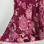 Vtg Y2K Victoria’s Secret Pink Label Silk Babydoll Dress Sz M Lace Floral Sequin