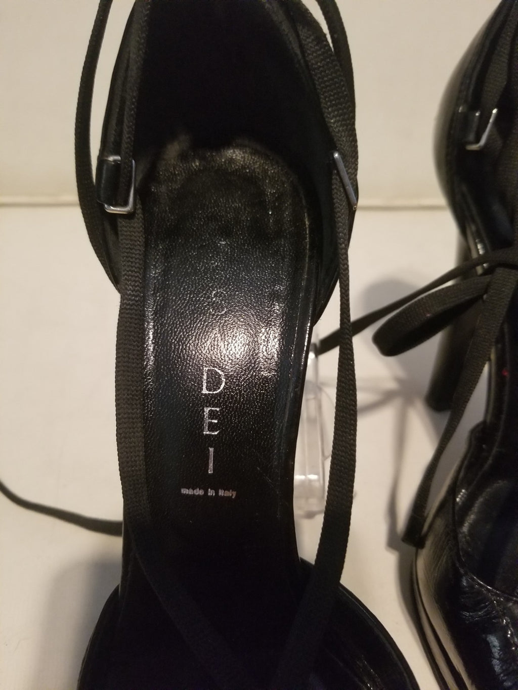 Casadei Patent Leather Corset Heels