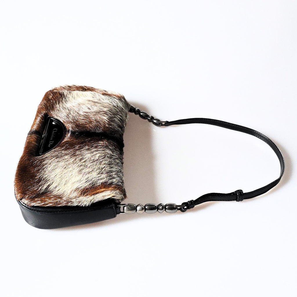 Dior Malice Fur Vintage Shoulder Bag