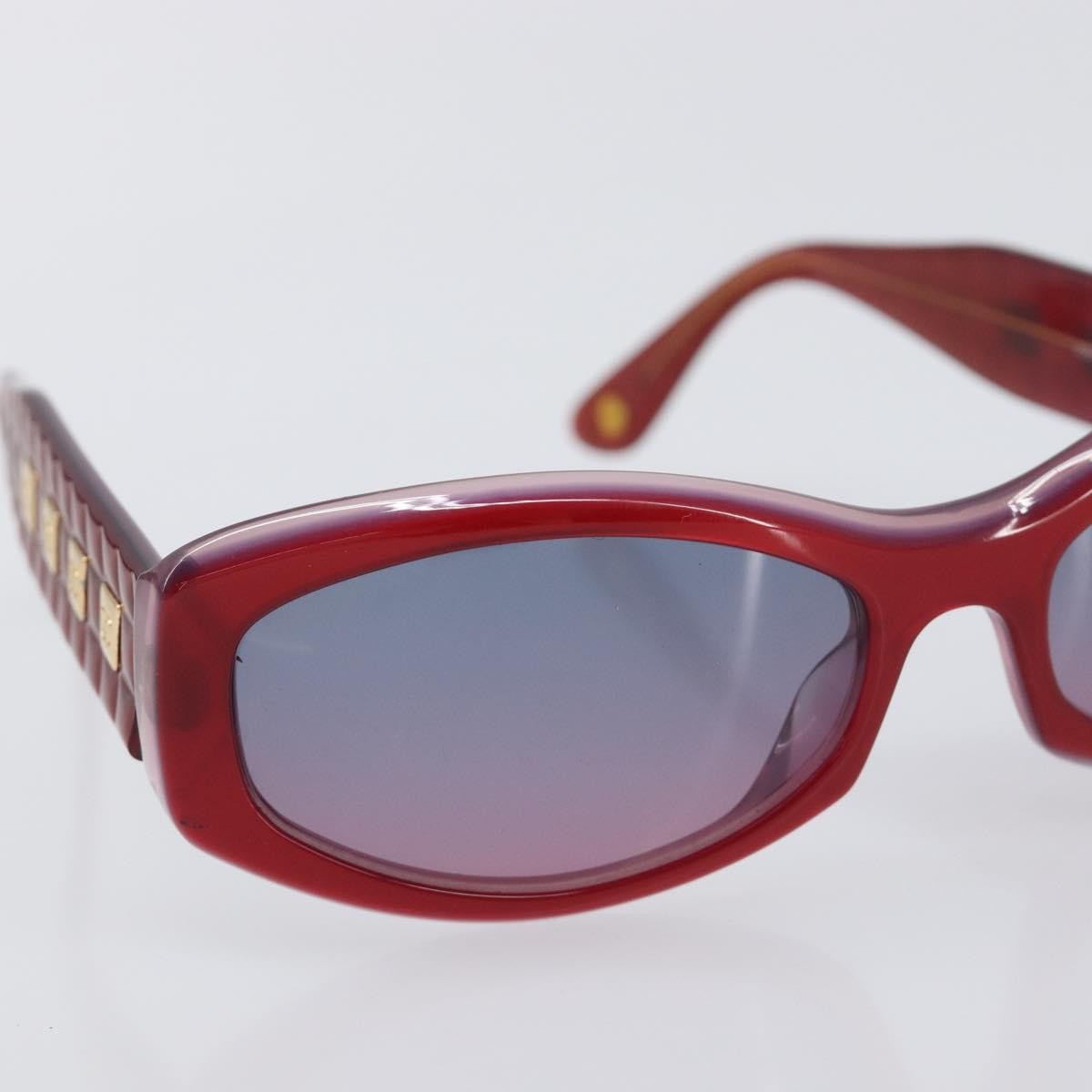 Chanel Sunglasses, Red Plastic with Gold-Tone CC Hardware