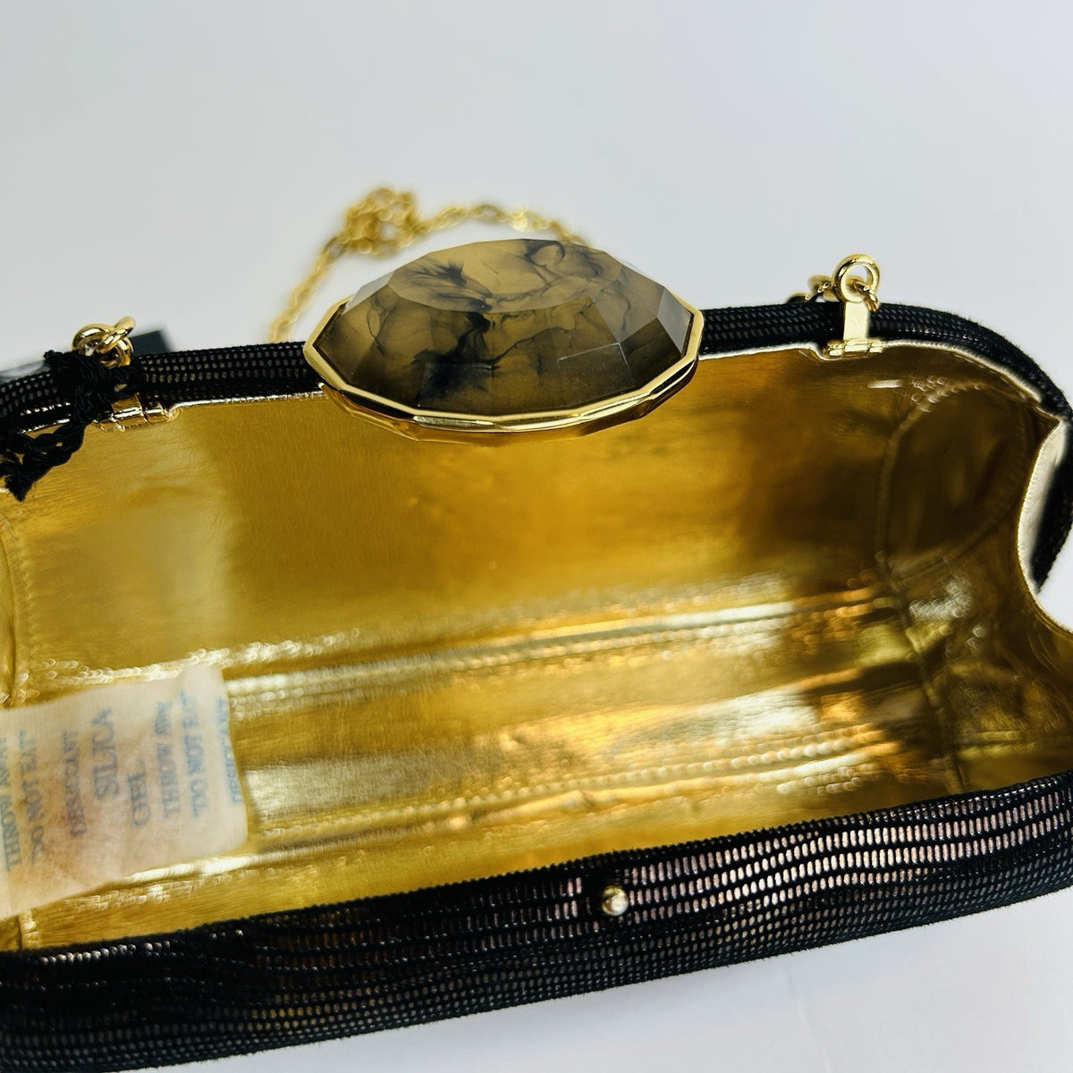 Judith Leiber Moire Classic Clutch Evening Bag