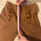 Vintage North Beach Leather 1970s Camel Suede Whipstitch Suit