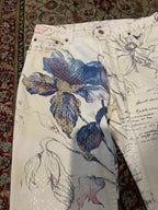 Roberto Cavalli Floral Embroidered Sequin Jeans