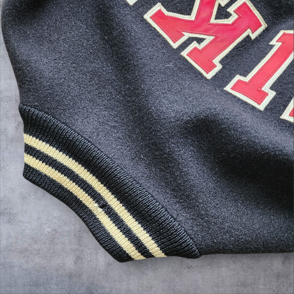 Nike Varsity Wool and Leather Jacket
