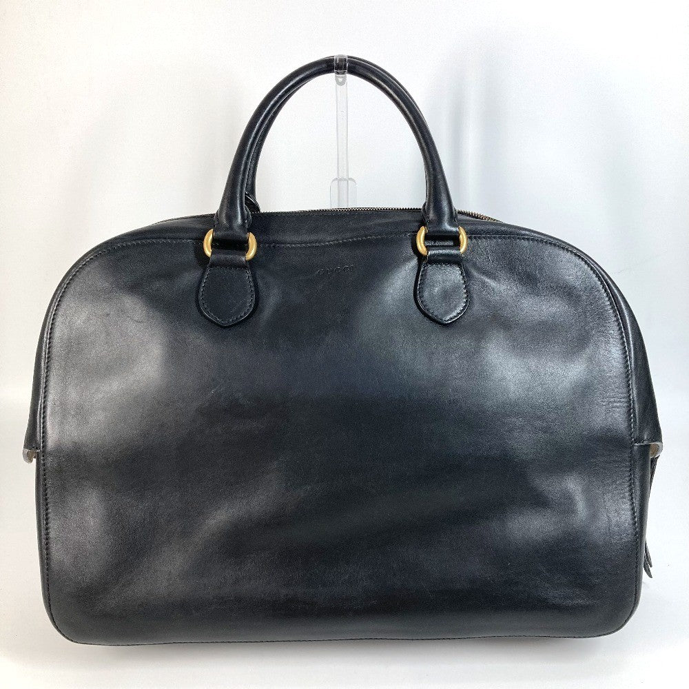 Gucci Black Leather Duffle Bag