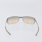 Christian Dior Sunglasses, Brown Metal Frame