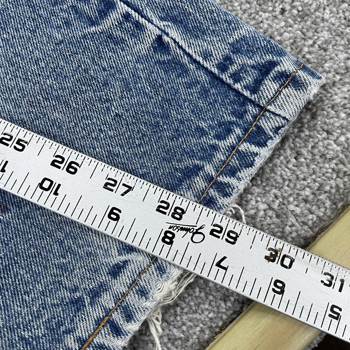 Levi's 505 Distressed Denim Jeans, Faded Wash