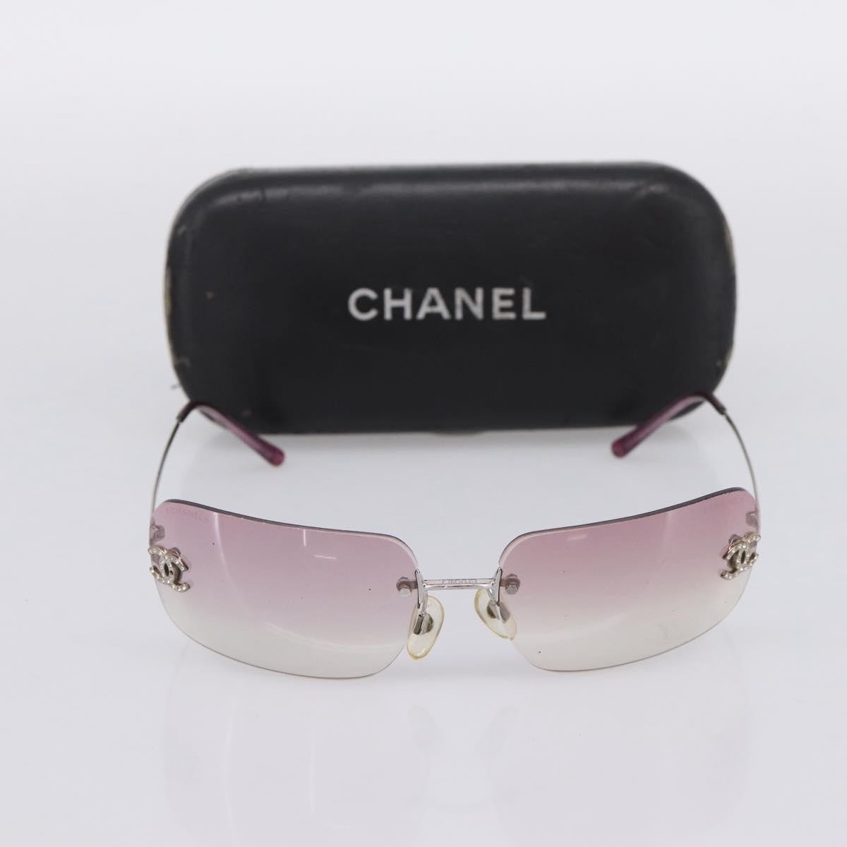Chanel Silver Metal CC Sunglasses