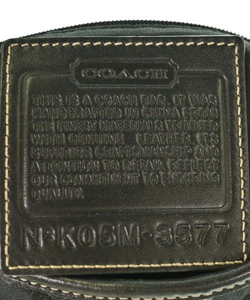 Coach Shoulder Bag, Black Patterned