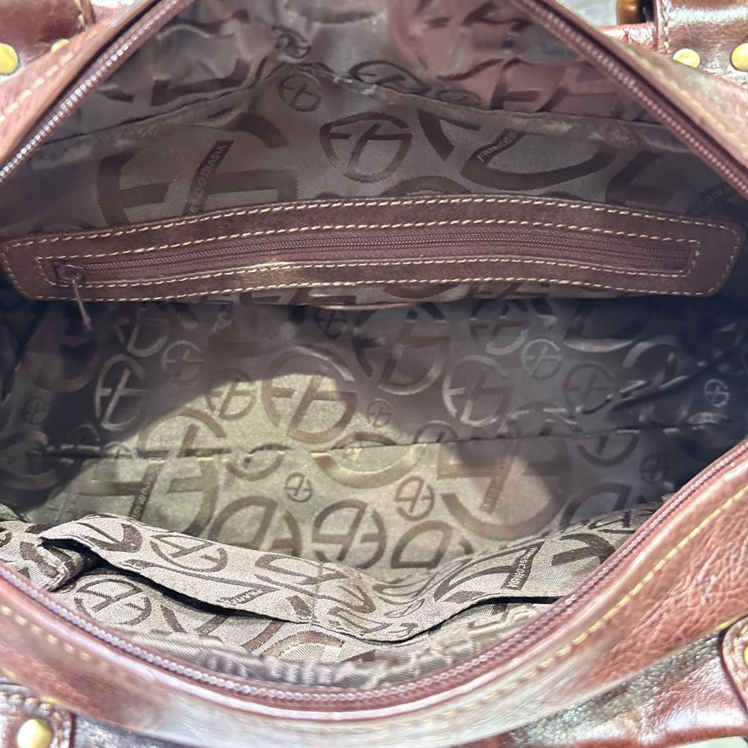 Francesco Biasia Leather Tote Bag, Brown