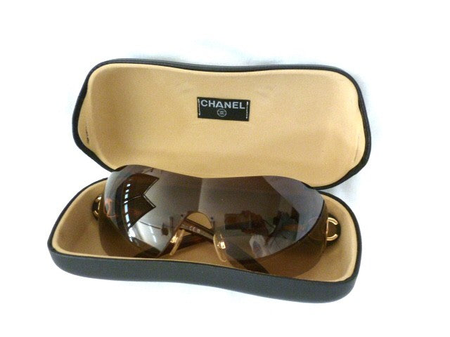 Chanel 4146 Oversized Wraparound Sunglasses