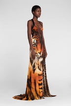 Roberto Cavalli Tiger Print Dress