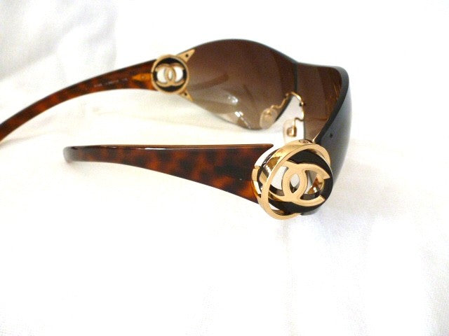 Chanel 4146 Oversized Wraparound Sunglasses