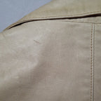 Wilsons Leather Maxima Beige Belted Short Leather Jacket