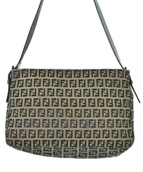Fendi Shoulder Bag, Beige & Black Patterned