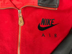 Nike Air Varsity Jacket, Red & Black Wool and Leather