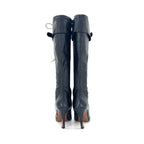 Christian Dior Fall 2000 Croc-Embossed Knee-High Boots